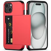 Nvollnoe Compatible With IPhone 15 Pro Case With Card Holder[Store 5 Cards] Dual