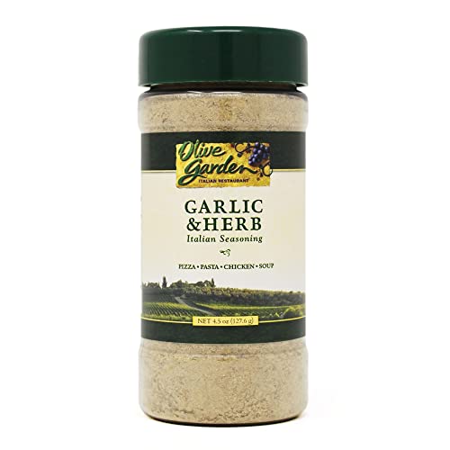Olive Garden Garlic & Herb Italian Seasoning, 4.5 oz – Classic Italian Blend for Pasta, Salads, Chicken, Vegetables & Everyday Cooking