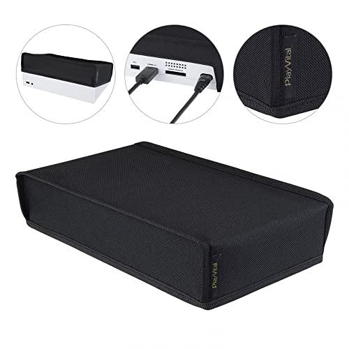 Image of PlayVital Black Nylon Dust Cover for Xbox Series S Console, Soft Neat Lining Dust Guard, Anti Scratch Waterproof Cover Sleeve for Xbox Series S Console