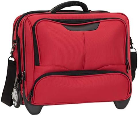 Bolsa porta equipajes y porta portátiles de nailon con ruedas, (1...