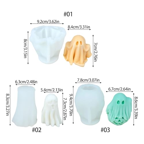 Molde de silicona para decoración de pastel Halloween miniatura 5