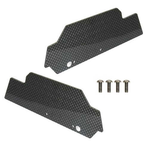 Rear Mud Guards for Arrma 6S 1/8 Kraton/Notorious/Outcast/Talion& 1/7 Fireteam/Big Rock,Rear Splash Flaps Parts Dirt Guard Dust,Stones,Stones Mud Protective Fenders Upgraded Replace-Carbon Fiber-A
