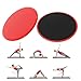 XIASABA Sports Exercise Sliding Disc Disks Slider Workout Training Slide Mat Fitness Equipment ABS Material Red (Red Sliding Basin + Five-Piece Set + Cloth Bag)