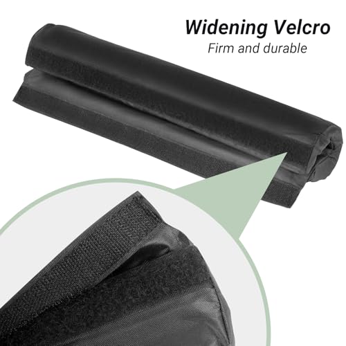 Wiojtry 2PCS Zero Gravity Chair Footrest Cushion, Black, Fabric, Metal Frame, Modern Style, Ergonomic, Adjustable, Standard Size, Perfect for Resting, Office