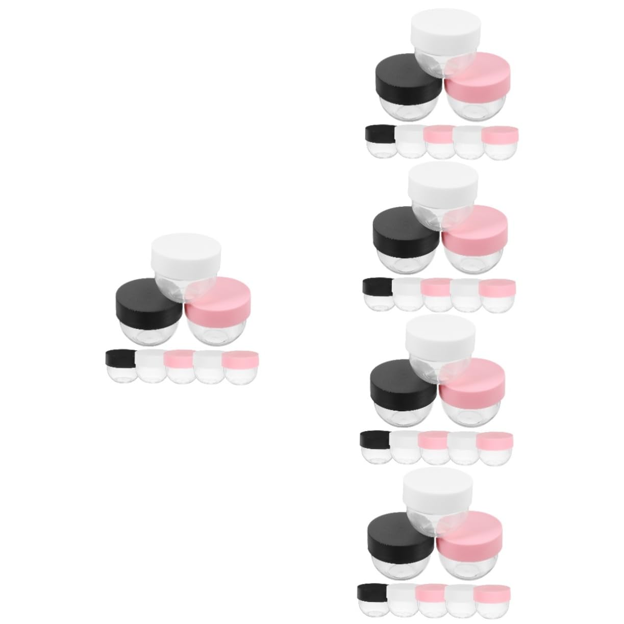 5 Series Frascos Vacíos Rellenables Para Cosméticos De Contenedores De Loción De Viaje Para Crema Desmaquillante Y Loción Resistente Y Compacto 8 Piezas X 5