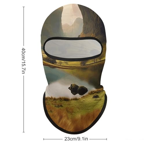 Lake District National Park Balaclava Mascarilla para Cara para Hombre Mujer Protección Solar Transpirable Mascarilla de Cabeza Completa para Senderismo, Ciclismo, Running, Conducción miniatura 2