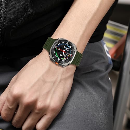 HAYONLIY 10 Packs Sport Silicone Band Compatible for Samsung Galaxy Watch Ultra 47mm (2025/2024), Breathable Wristband Waterproof Replacement Soft Silicone Strap for Men Women by HAYONLIY - Used condition - Image 7