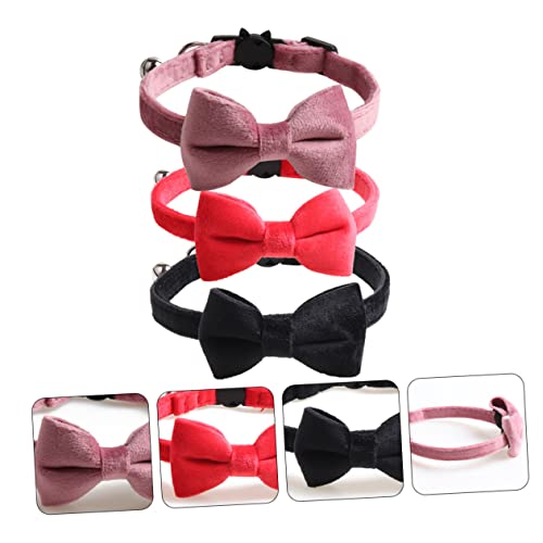 Collares para gatis evitan pérdidas con cascabel y evitan asfixia con hebilla seguridad 3 uds 5