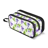 OWFKAY Astuccio per matite ad acquerello, per ragazzi e ragazze, grande capacità, con 3 scomparti, astuccio per matite per il rientro a scuola, organizer per cancelleria