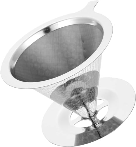 DIASO STORE Coador Filtro de Café Inox Premium Reutilizável Com Base Tamanho 102 Sem Uso de Papel 12