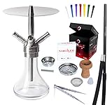 nps shisha SHISHA SET - Nargilem miQro Premium Shisha mit üppigem Zubehör - mehr als 60 Teile.