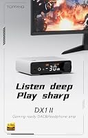 TOPPING DX1 II DAC & Kopfhörerverstärker ES9039Q2M, DAC-Chip mit optischem Ausgang/Eingang, Vorverstärkermodus, Balanced-Line-Ausgang, vollständig gebalancierter Kopfhörer-Verstärker (Weiß) – Ansicht 4