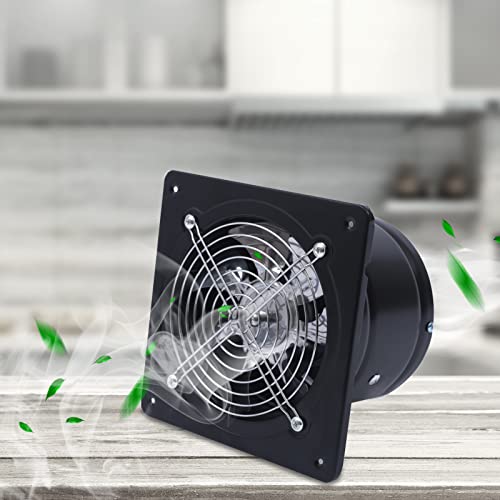 Ventilador de extracción portátil de 8 pulgadas, 40 W, para montaje en pared, para baño, cocina, garaje, sótano y ático, caudal 380 CFM miniatura 6