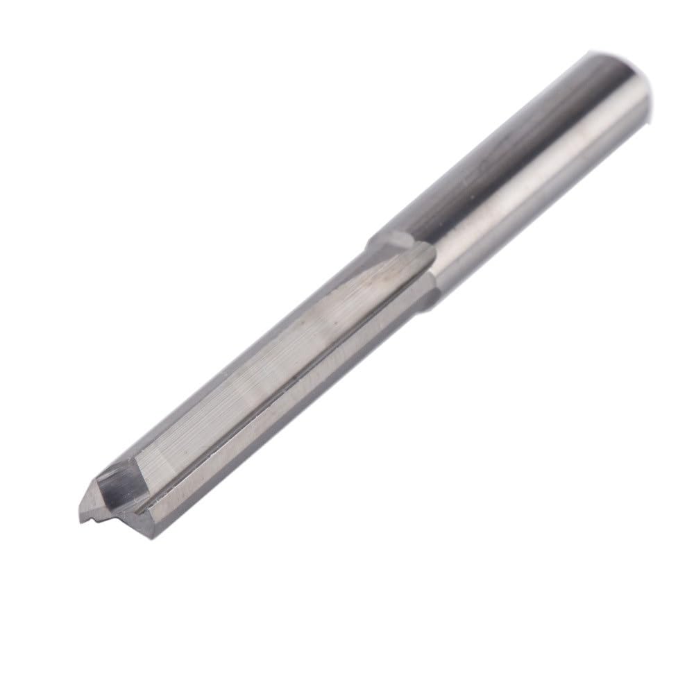 2 szt. Frezy z węglika wolframu - chwyt 3,175 mm, 4 mm, 6 mm, 8 mm 2-ostrzowe proste frezy szczelinowe do grawerowania(ST2F-D6.0-L52)