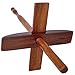 Revolution Fibers Turkish Drop Spindle | For Beginner & Advanced Hand Spinning Yarn Making - 10.25 inch Shaft | 5 inch Cross Arms | Satin Finish | Hand Crafted Rosewood Spindle | Spin Roving into Yarn