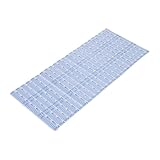 Yinhing Duschmatte, Weich, Leicht zu Reinigen, TPE-Material, rutschfest, Sicherheits-Badematte für Badezimmerboden, 40 X 91 cm, Blau/Weiß