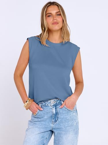 Image of ANRABESS Business Casual Tops for Womens Cap Sleeve Summer Dressy Shirts 2026 Trendy Work Office Outfits Clothing