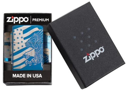 Encendedor Zippo diseño patriótico azul miniatura 6