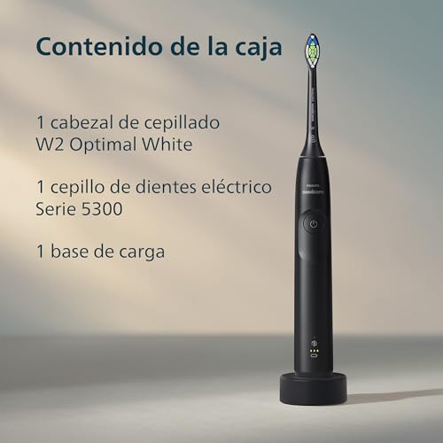Philips Sonicare 5300 cepillo dental eléctrico, sónico con 2 niveles de intensidad, alerta de presión, EasyStart, SmarTimer y BrushPacer, negro, modelo HX7101/01 [Nueva Tecnología] - imagen 10