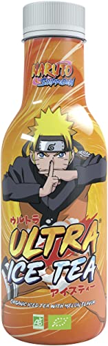 ULTRA ICE TEA Bio Eistee – Veganes Schwarzteegetränk mit dem Charakter Naruto– Erfrischender Melonen-Geschmack – 1 x 500 ml Einweg