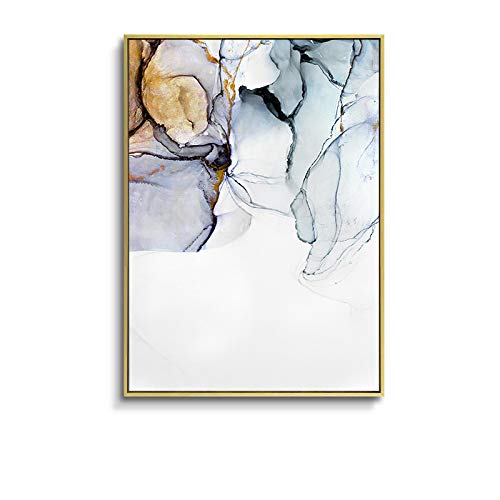 Tableau abstrait géométrique 60x80cm de style giclée moderne pour salon - 3