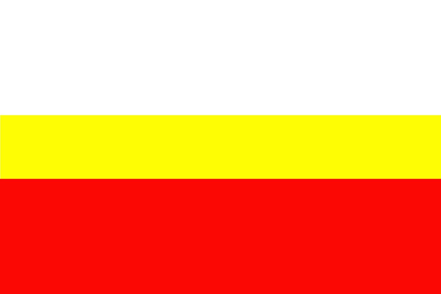 Drapeau Mosina grand format pavillon officiel municipalité polonaise Gemeinde