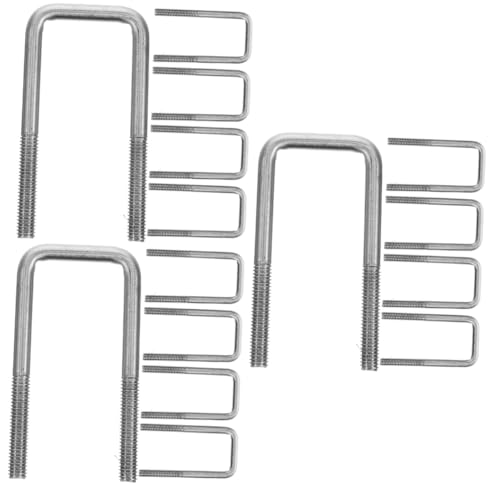 Boulons U carrés SHINEOFI fixations ajustables pour tuyaux et remorques