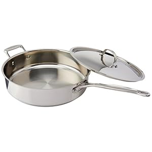 Cuisinart 733-30H 5.5-Quart Chef’s-Classic-Stainless-Cookware-Collection, Sauté Pan w/Helper Handle & Cover