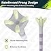 SAPLIZE Upgraded 4-Prong Plastic Golf Tees, Pack of 200 (1-1/2