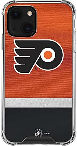 Skinit Clear Phone Case Compatible with iPhone 13 - Officially Licensed NHL Philadelphia Flyers Alternate Jersey Design
