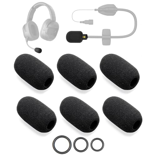Voarmaks 6-Pack Microphone Foam Compatible with CARDO PACKTALK