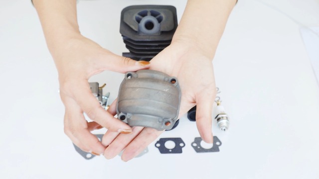 Adefol 38mm Cilindro Pistone Kit Carburatore Per Husqvarna 136 137 141 142 530071345 530071987 Motosega Con Paraolio F74