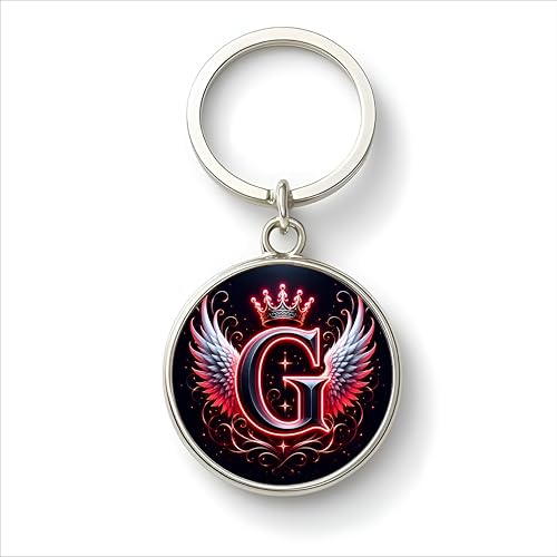 Image of magical gifts MG | Premium Alphabet & Initial Metal Keychain for Bags & Keys | Double-Sided | Personalized Initial Charm Keyring | Heavy-Duty Metal | Perfect for Gifting & Daily Use
