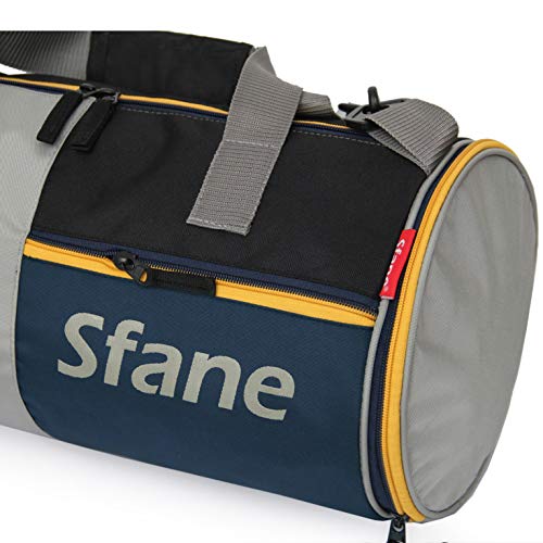 SFANE Polyester 23 cms Navy Blue Gym Bag, Shoulder Bag, Sports Bags for Men & Women with Separate Shoes Compartment (Blue) - Image 5