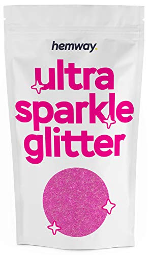 Hemway Premium Multi Purpose Glitter Dust/Powder 100g Unique Colours for use with Crafts Wine Glass Art DIY Decoration Weddings Table Presents Cards Flowers Cosmetic Face Eye Body Nails Skin Hair
