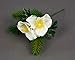 Produktbild Seidenblumen Roß 12 Stück Christrosen- Tannenpick 22cm weiß PM künstliche Christrose Helleborus Blumen Kunstblumen Tannenzweig