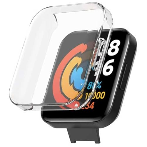 Redmi�Ή� Watch2 Lite �P�[�X TPU �ی�P�[�X �J�o�[ ������� ���킢�� �����p �S�ʕی� �t���ی� �\�t�g�P�[�X ���E�ȒP �S5�J���[ (�N���A)