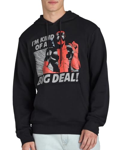 Marvel Deadpool Hoodie Mens Im Kind Of A Big Deal Long Sleeve Pullover