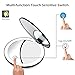 Travel Lighted LED Makeup Mirror 7X/1X Magnification Compact Vanity Mirror with Lights, USB Rechargeable Lighted Handheld Mirror,Dimmable Cosmetic Mirror with Touch Screen Switch,USB Charge (Black)