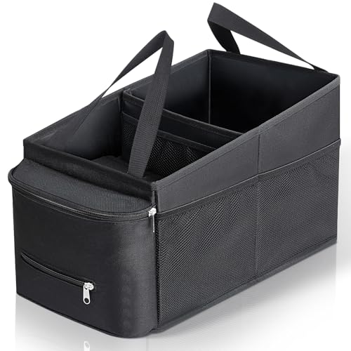 Cozary Autositz Organizer, Auto Organizer Kinder für Spielzeug, Bücher, Snacks, Organizer Auto Rücksitz Kinder mit Becherhaltern und Netztaschen, Rücksitz Organizer Zusammenklappbar