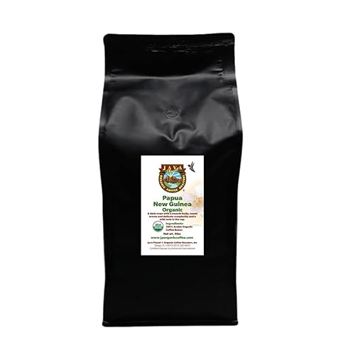 Miniatura 74 de Granos de café orgánico colombiano USDA, fair trade, bajo ácido, tueste oscuro medio, especialidad Arabica gourmet grado A, Java Planet