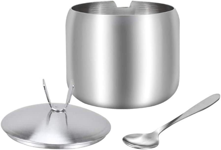 Sucrier en acier inoxydable élégant et durable pour sublimer votre table