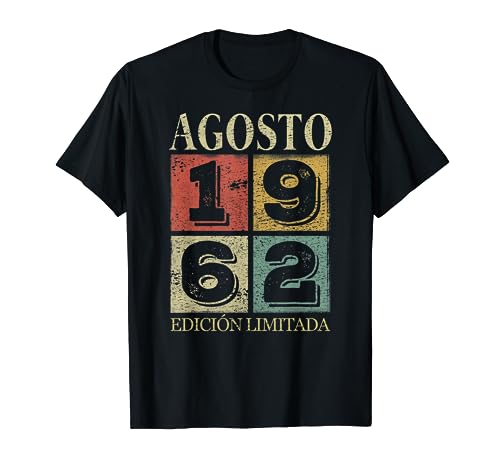 Agosto 1962 Cumpleaños nacen en Agosto De 1962 Regalo Camiseta