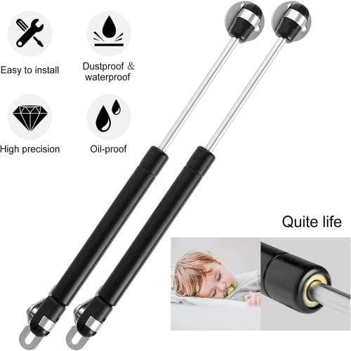 Vrbabies 4 Pack 100N/22.5Lb Gas Struts, Gas Strut 10 In Gas Spring Shocks Lid Support Hydraulic Hinges For Toy Chest, Cabinet Lift, Truck, Door Shock Absorber Soft Closing Hinge For Toolbox #TOP1