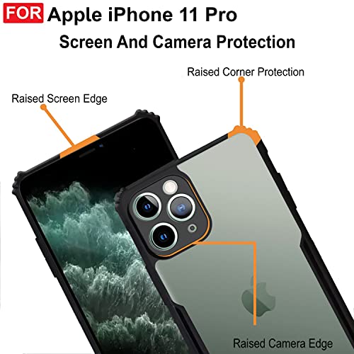 Image of Amazon Brand - Solimo Mobile Cover for Apple iPhone 11 Pro (Polycarbonate Matte Black)