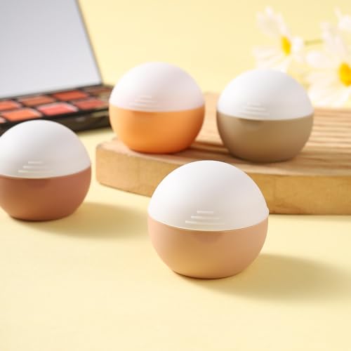 Image of Depoza 3Oz Travel Size Toiletries - Silicone Cream Jars for Travel Bottles, TSA Approved Jars with Leak-Proof Box - Accessories for Cosmetic, Face, Body & Hand Cream (Style 5)