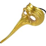 ABOOFAN Longs Nose Mask Masquerade Venetian Mardi Gras Mask for Halloween Party Carnival
