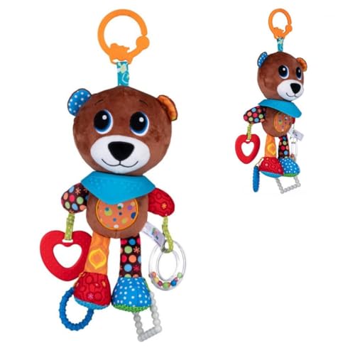Cuna de peluche colgante diosa oso con campana y mordedor