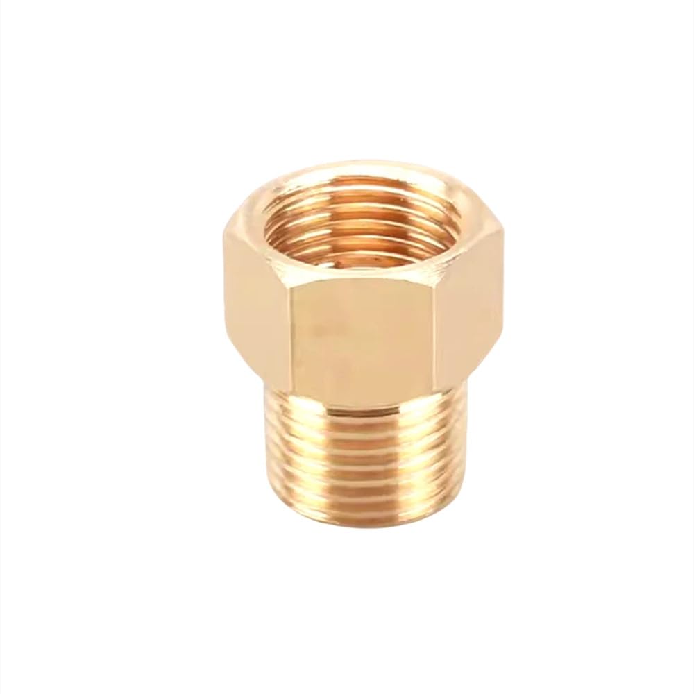 10 piezas de adaptador de acoplamiento rápido de latón con junta de cobre para conversión de manómetro macho a hembra de 1/8", 1/4", 3/8", 1/2", M04, F04, 200 piezas