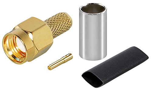 MANAX® RP-SMA maschio a crimpare per RG58 10 pezzi...